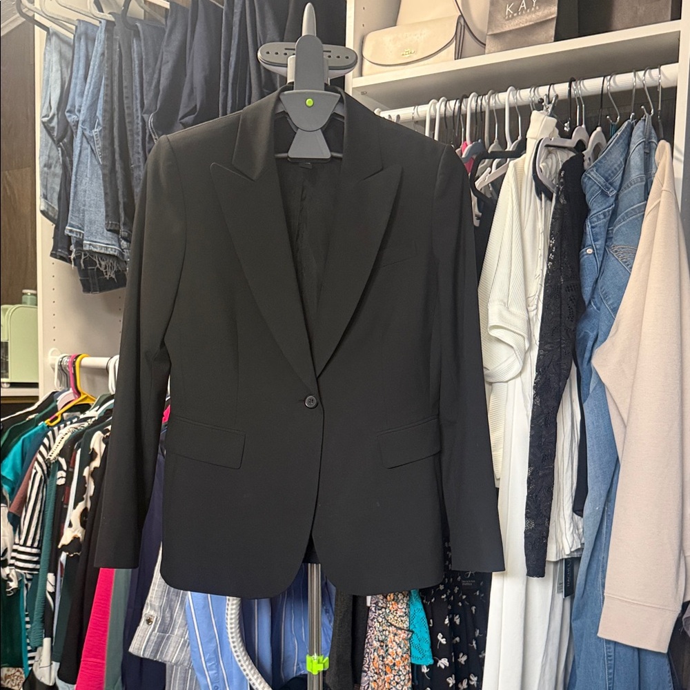 Alfani Black Single-Button Tailored Blazer